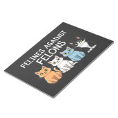 Bloc-note Felines contre les criminels Trump Harris Election (Incliné)