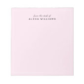 Bloc-note Feminine moderne du bureau de Script rose vif (Devant)