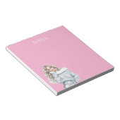 Bloc-note Femme Blond Argent Rose (Incliné)