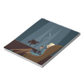 Bloc-note Femme d'affaires Fumer le cigare (Tourné)