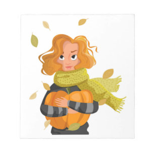 BLOC-NOTE FEMME D'AUTOMNE