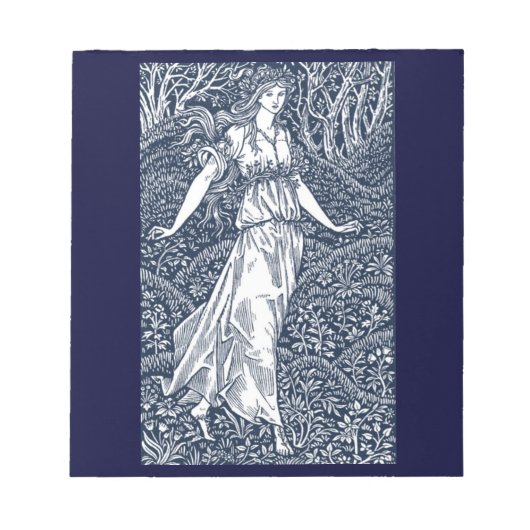 Bloc-note Femme de la forêt enchantée dans le style de Willi (Devant)