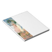 Bloc-note Femme Monet avec un parasol face à gauche (Incliné)