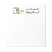 Bloc-note Femme ou fille Fleur sauvage humoristique (Devant)