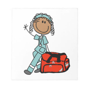 Bloc-note Femme thérapeute respiratoire ou EMT