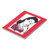 Bloc-note femme vintage (Tourné)