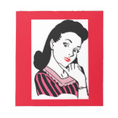 Bloc-note femme vintage (Devant)
