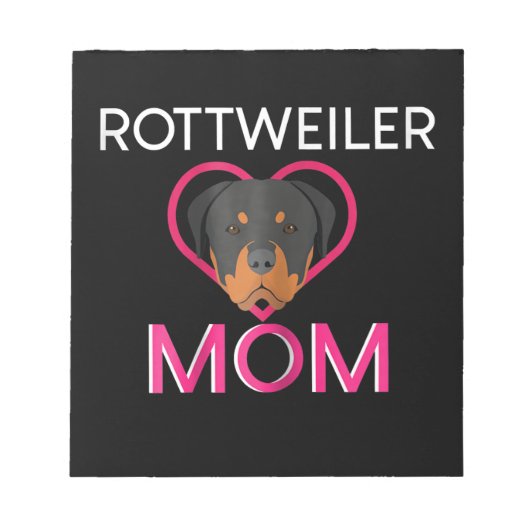 Bloc-note Femmes Rottweiler Maman (Devant)