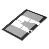 Bloc-note Fenêtre Chat noir Cliquez pour Customiser une déco (Incliné)