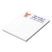 Bloc-note Fer Cheese Man Business Souris Cravate lunettes Ne (Tourné)