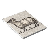 Bloc-note Ferme Animale Mouton Agneau Vintage (Incliné)