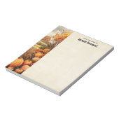 Bloc-note Ferme citrouille automne récolte Thanksgiving (Tourné)