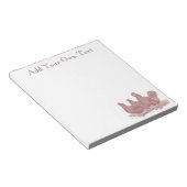 Bloc-note Ferme de poulet de Rooster rouge et Poules Plymout (Incliné)