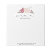Bloc-note Ferme en bois rustique Floral Rose (Devant)