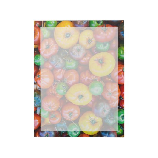 Bloc-note Fermes | Récolte colorée de tomates (Tourné)