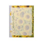 Bloc-note Fermes | Un champ de tournesols (Tourné)