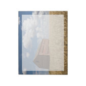 Bloc-note Fermes | Vielle grange rouge en champ de blé (Tourné)