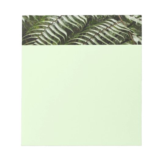 Bloc-note Fern Fronds II Dark Green Nature (Devant)