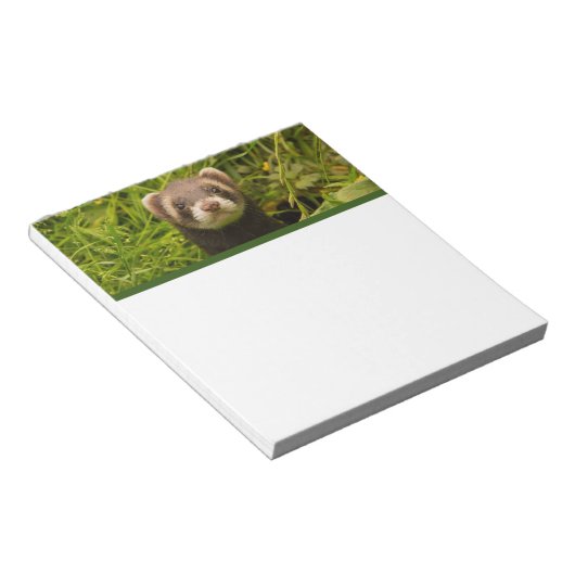 Bloc-note Ferret Brown dans l'herbe (Incliné)