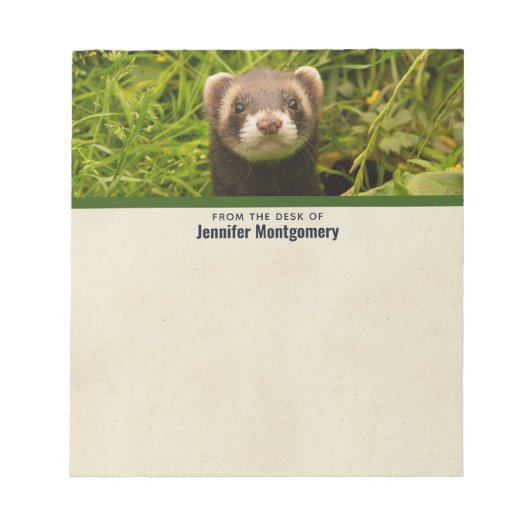 Bloc-note Ferret Brown dans l'herbe (Devant)