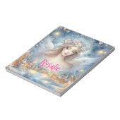 Bloc-note Festive Blue Watercolor Ethereal Frost Snow Angel (Tourné)