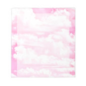 Bloc-note Festive Pastel nuages heureux rose (Devant)