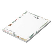 Bloc-note Festive Pine, Poinsettia Christmas Notepad (Tourné)