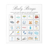 Bloc-note Fête de bébé garçon, déchirements de jeu de bingo (Devant)