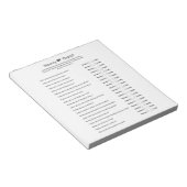 Bloc-note Fête de Bébé Unisexe Maman ou Papa Universel (Incliné)