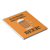Bloc-note Fête de la bière Boire de la bière (Incliné)