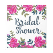 Bloc-note Fête de Mariage Roses Anciennes (Devant)