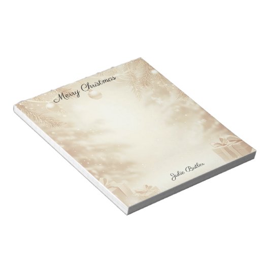 Bloc-note Fête de Noël (Incliné)