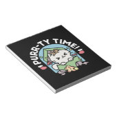 Bloc-note Fête de Noël avec Purr-ty Time Cat (Incliné)