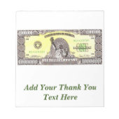 Bloc-note Fête de Wrapper Bar à bonbons de millions de dolla (Devant)