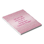 Bloc-note Fête de Wrapper Bar à bonbons rose polyvalent (Incliné)