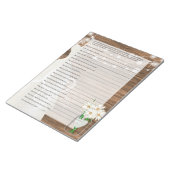 Bloc-note Fête des mariées en Rustic Wood String Lights Jeu  (Incliné)