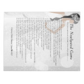 Bloc-note Fête des mariées Jeu nouvellement marié - Parties  (Devant)