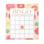 Bloc-note Fête des mariées Tropical Citrus 40 feuilles de Bi (Devant)