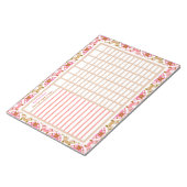 Bloc-note Fête des mères Custom Pink New Year Buts Tracker (Incliné)