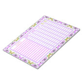 Bloc-note Fête des mères Custom Purple Family Goals Tracker (Incliné)