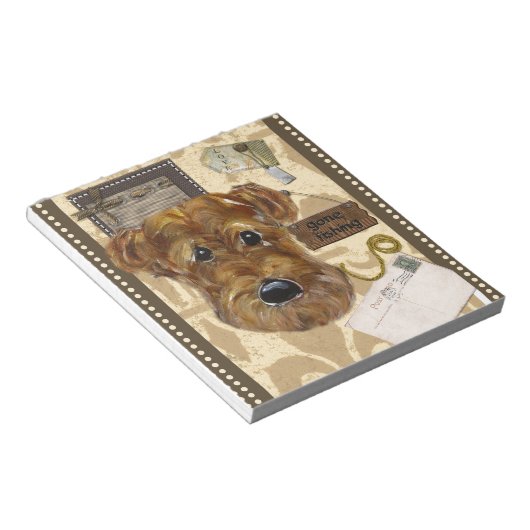 BLOC-NOTE FÊTE DES PÈRES AIREDALE (Incliné)