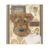 BLOC-NOTE FÊTE DES PÈRES AIREDALE (Devant)