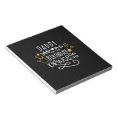 Bloc-note Fête des pères Papa De La Princesse D'Anniversaire (Incliné)