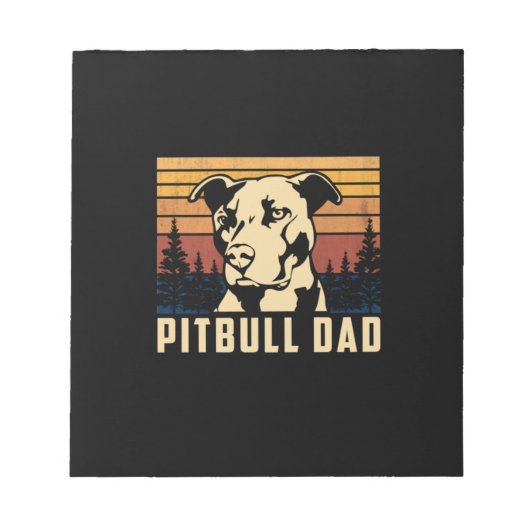 Bloc-note Fête des pères Pitbull Papa (Devant)