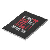 Bloc-note Fête des pères si papa ne peut pas réparer (Tourné)