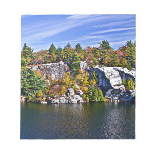 Bloc-note Feuillage d'automne autour de lac Minnewaska
