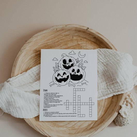 Bloc-note Feuille d'activité pour enfants d'Halloween