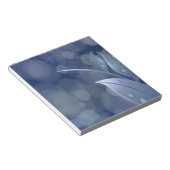 Bloc-note Feuille de Blue Bokeh (Incliné)