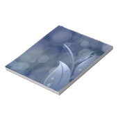Bloc-note Feuille de Blue Bokeh (Tourné)