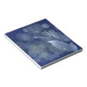 Bloc-note Feuille de Blue Bokeh (Incliné)